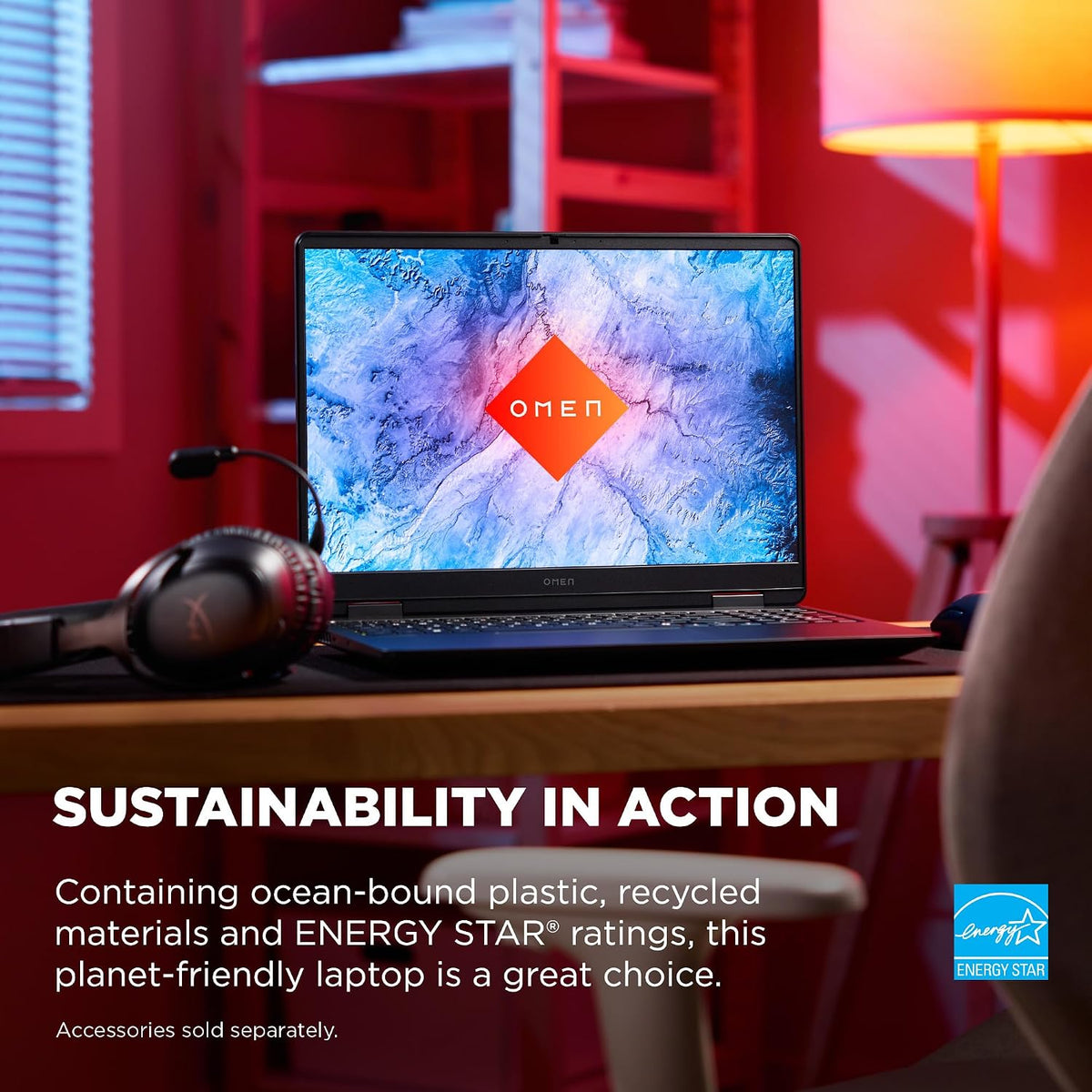 HP OMEN 16 inch Slim Gaming Laptop, 2K 165Hz Display, Intel Core Ultra 7-255H, 16 GB RAM, 512 GB SSD, NVIDIA GeForce RTX 5060 GPU (8 GB Dedicated), Windows 11 Home, Shadow Black, 16-an0000nr