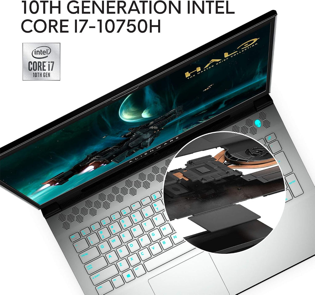Dell m17 R3 17.3 inch FHD Gaming Laptop (Luna Light) Intel Core i7-10750H 10th Gen, 16GB DDR4 RAM, 1TB SSD, Nvidia Geforce RTX 2070 8GB GDDR6, Windows 10 Home