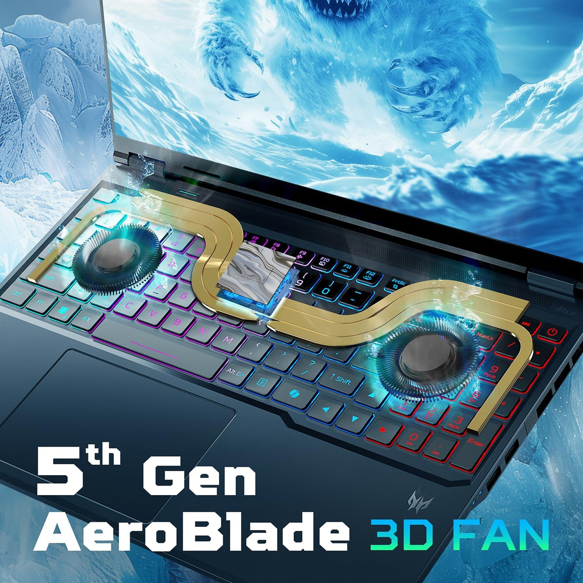 acer Predator Helios Neo 16 AI Gaming Laptop | Intel Core Ultra 9 Processor 275HX | NVIDIA GeForce RTX 5070 Ti | 16' WQXGA 240Hz G-SYNC | 16GB DDR5 | 1TB Gen 4 SSD | Killer Wi-Fi 6E | PHN16-73-92B8