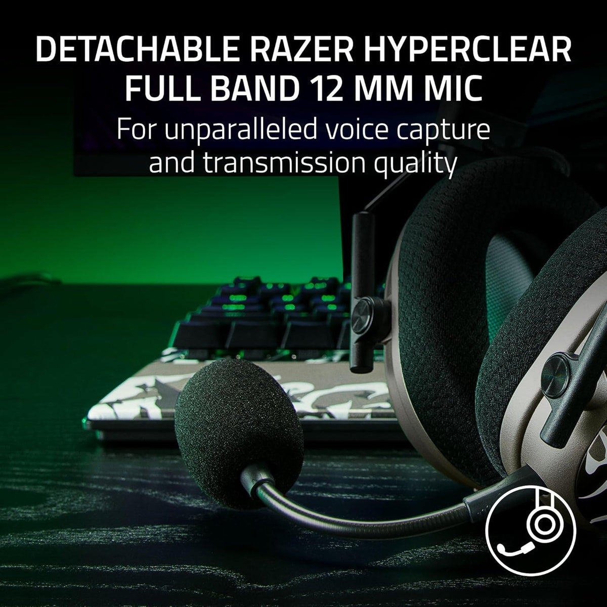 Razer BlackShark V3 Pro Wireless ANC Gaming Headset for PC: Full Band Mic - 50mm Driver - 2.4 GHz, Bluetooth, USB, 3.5mm - Works with PC, Mac, PS5, Nintendo Switch - Long Battery Life - Niko Edition