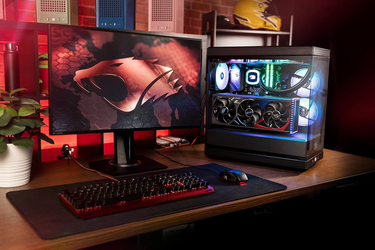 iBUYPOWER Y40 PRO Black Gaming PC Desktop Computer AMD Ryzen 7 7800X3D CPU, NVIDIA GeForce RTX 5070Ti 16GB GPU, 32GB DDR5 RGB 5200MHz RAM, 2TB NVMe SSD, Windows 11 Home, Keyboard, Mouse - Y40BA7N57T01