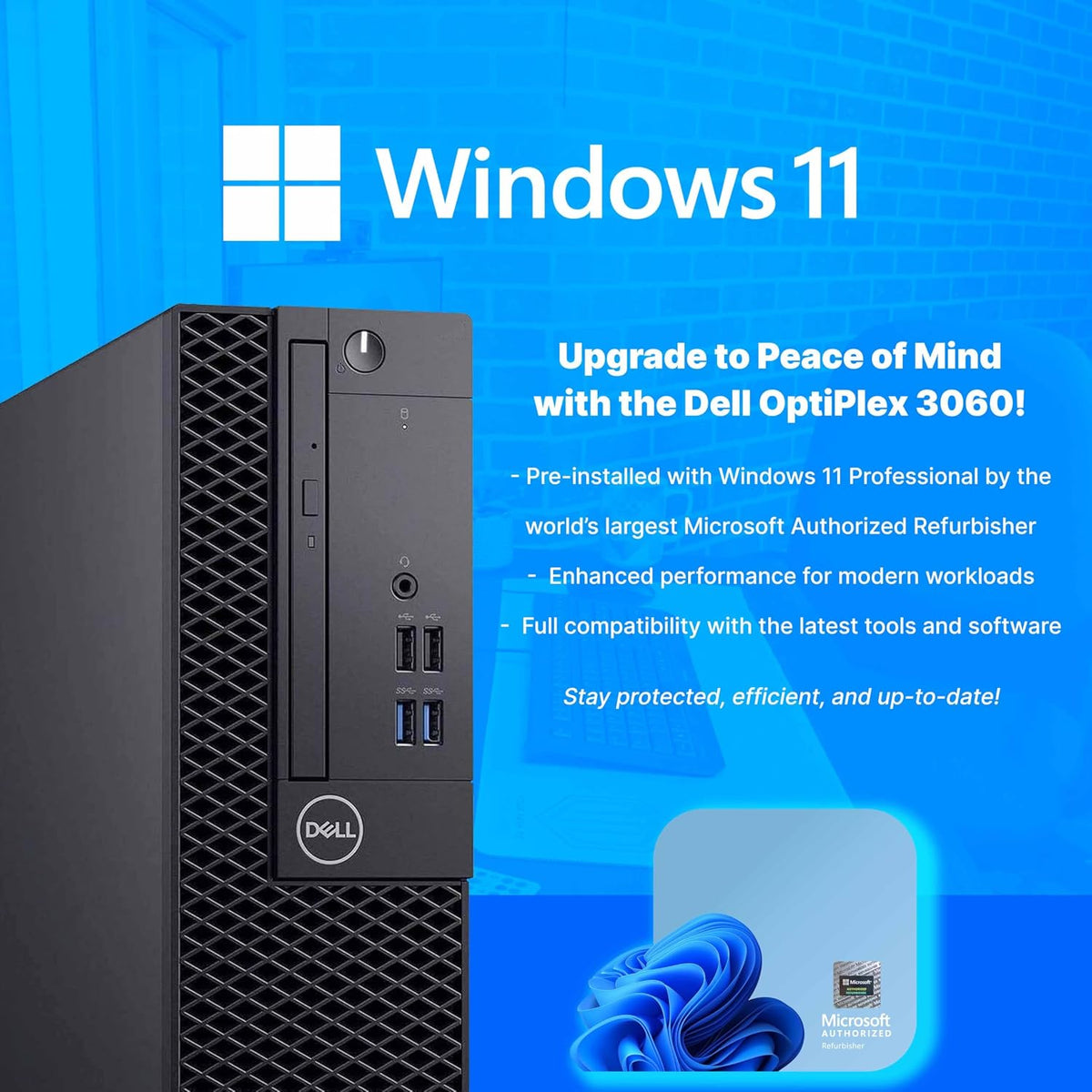 Dell OptiPlex RGB Desktop Computer | Intel Core i5 8th Gen | 16GB RAM | 500GB SSD | Windows 11 Pro | RGB Faceplate | RGB Keyboard & Mouse | AX200 WiFi + Bluetooth | Home & Office PC (Renewed)