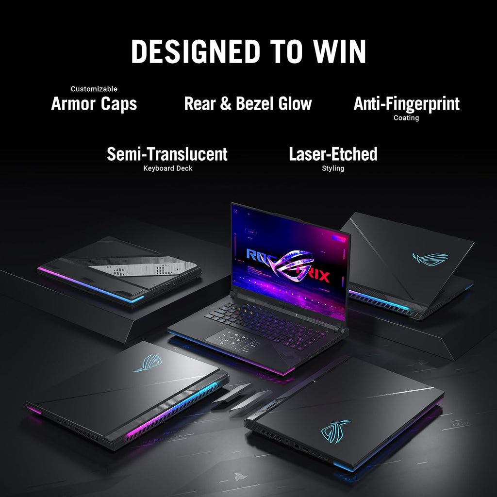 ASUS ROG Strix Scar 16 (2024) Gaming Laptop, 16' Nebula HDR 16:10 QHD 240Hz/3ms, 1100 nits, Mini LED Display, GeForce RTX 4080, Intel Core i9-14900HX, 32GB DDR5, 1TB SSD, Windows 11 Pro, G634JZR-XS96