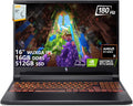 acer Nitro V 16 AI Gaming Laptop | 16' WUXGA IPS 180Hz | AMD Hexa-Core Ryzen 5 240 | 16GB DDR5 512GB SSD | GeForce RTX 5050 8GB DLSS4 (Up to 440 AI Tops) | Backlit Keyboard Win11 w/DLCA Accessory