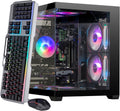 Gaming PC Computer Desktop – i7 Xeon E5 3.20GHz, GeForce RTX 2080 Ti 11GB, 16GB DDR4 RAM, 512GB SSD + 1TB HDD, Wi-Fi 6 & BT 5.4, 800W PSU, 9X ARGB Fans, Win 11 Pro, Gaming Tower for Gamers & Streaming