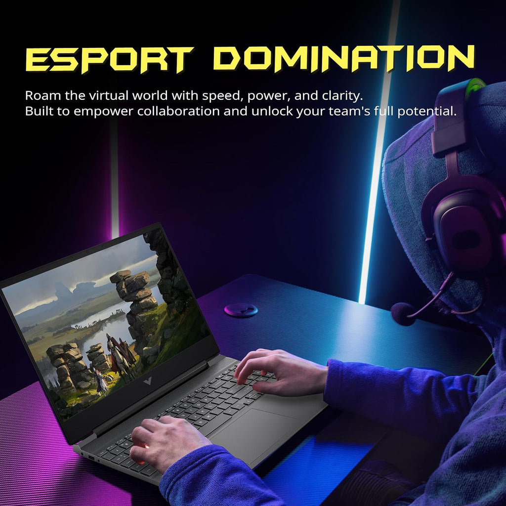 HP Victus 15.6' 144Hz FHD Gaming Laptop, Intel i5-13420H, 64GB RAM, 2TB PCIe SSD, NVIDIA GeForce RTX 4050, Backlit Keyboard, HD Camera, WiFi 6, Windows 11, Mica Silver, 1TB Docking Station Set