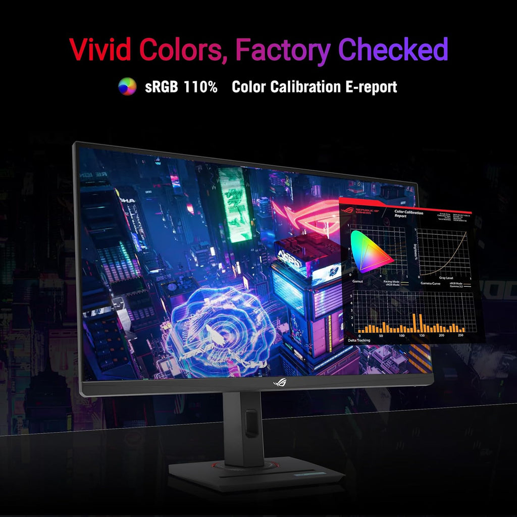 ASUS ROG Strix 24.5' USB-C HDR400 Gaming Monitor (XG259CMS)–Full HD 1080p, 310Hz, 1ms, Fast IPS, 110% SRGB, Extreme Low Motion Blur Sync, G-SYNC Compatible, DisplayWidget, Tripod Socket, 3yr Warranty