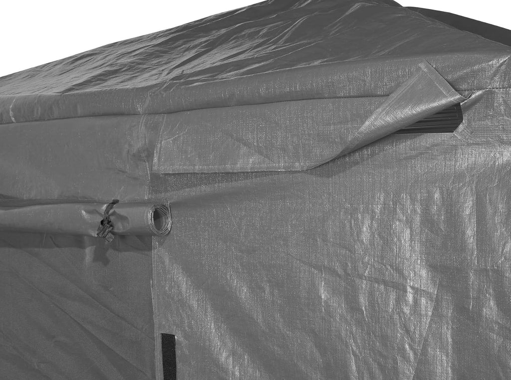 Sojag Winter Cover for Gazebos, Waterproof 8' x 8' Gazebo Accessory with Roll-Up Door, and Vented Panels, All-Season Outdoor Storage