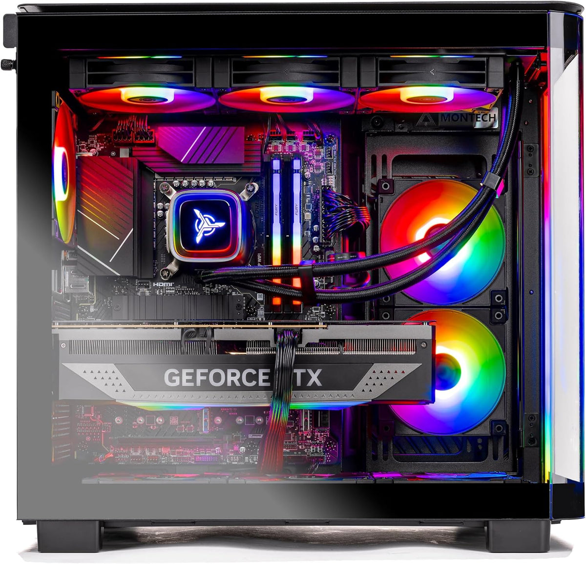 Skytech Gaming King 95 Gaming PC, AMD Ryzen 7 9800X3D 4.7GHz, NVIDIA RTX 5070 12GB VRAM, 2TB Gen4 NVMe SSD, 32GB DDR5 RAM 6000, 850W Gold ATX 3 PSU, 360 ARGB AIO, WI-FI 5, Windows 11, Desktop