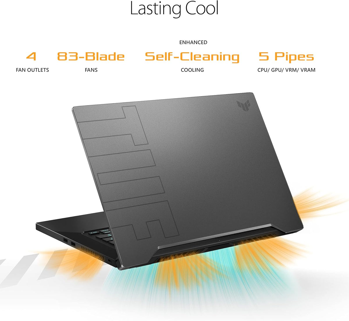 ASUS TUF Dash 15 (2021) Ultra Slim Gaming Laptop, 15.6â€ 144Hz FHD, GeForce RTX 3050 Ti, Intel Core i7-11370H, 8GB DDR4, 512GB PCIe NVMe SSD, Wi-Fi 6, Windows 10, Eclipse Grey Color, TUF516PE-AB73