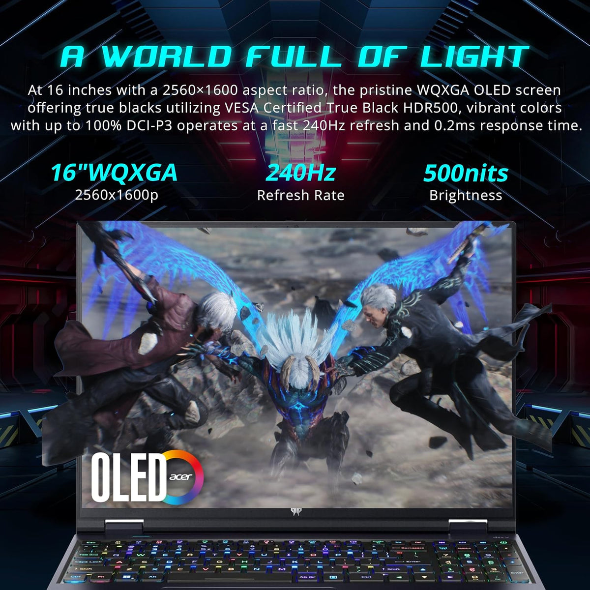 acer Predator 16 AI 16' WQXGA Gaming Laptop, Intel Core Ultra 9-275HX, Geforce RTX 5090, 64GB RAM, 3TB Storage(2TB SSD+1TB Docking Station Set), Per-Key RGB Keyboard, Wi-Fi 7, Win 11, Black