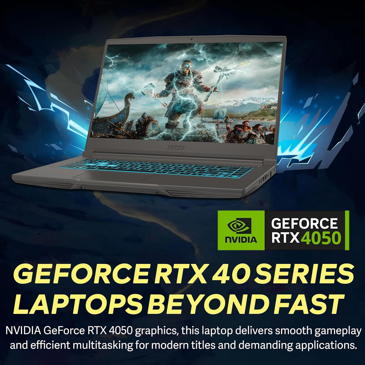 msi Thin A15 15.6' FHD 144Hz Gaming Laptop, AMD Ryzen 5 7535HS, 64GB DDR5, 5TB Storage(4TB SSD+1TB Docking Station Set), NVIDIA GeForce RTX 4050 6GB GDDR6, Backlit Keyboard, Wi-Fi 6E, Win 11, Black