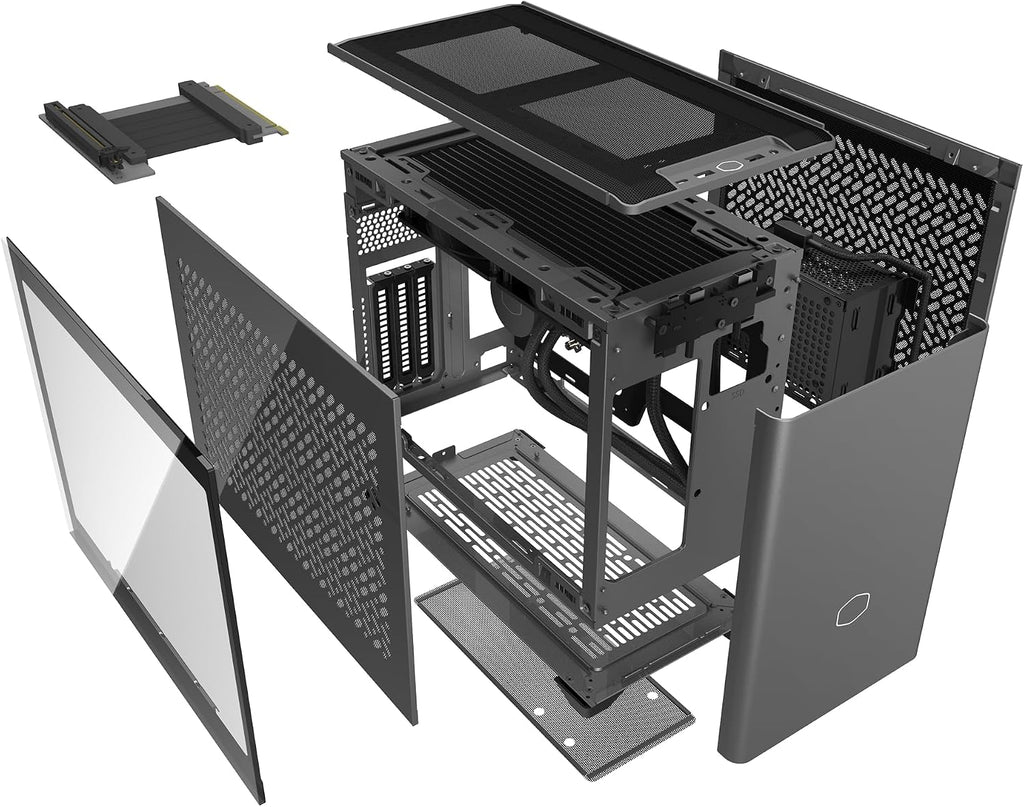 Cooler Master NR2 Pro Gaming PC – Intel Ultra 7 265F, NVIDIA GeForce RTX 5060 Ti 16GB, 32GB DDR5 6000MHz, 2TB Gen4 M.2, Windows 11, V850 SFX Gold PSU, Compact Mini ITX Desktop PC