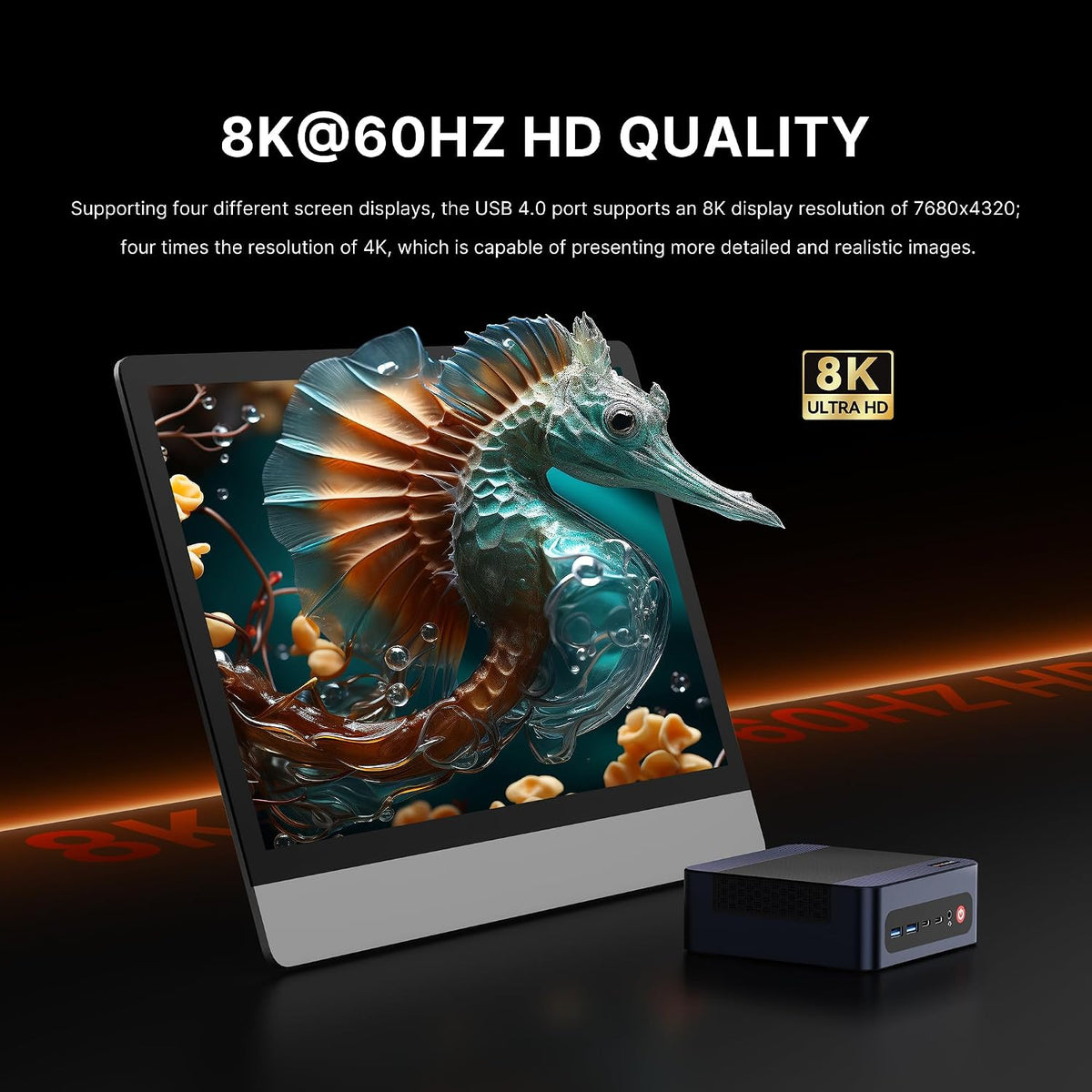BOSGAME M4 Plus Mini PC Gaming, AMD Ryzen 9 7940HS (up to 5.2GHz) 32GB DDR5 1TB PCIe4.0 SSD Mini Computer, Mini PC 4K Display USB4 & Oculink, 2.5G Dual LAN, WiFi 6, BT5.2