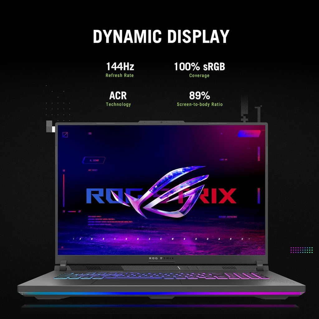 ASUS ROG Strix G18 (2025) Gaming Laptop, 18' ROG FHD+ 16:10 144Hz, NVIDIA® GeForce RTX™ 5050, AMD Ryzen™ 9 8940HX Mobile Processor, 16GB DDR5-5200Mhz, 1TB SSD, Wi-Fi 6E, Wind 11 Home