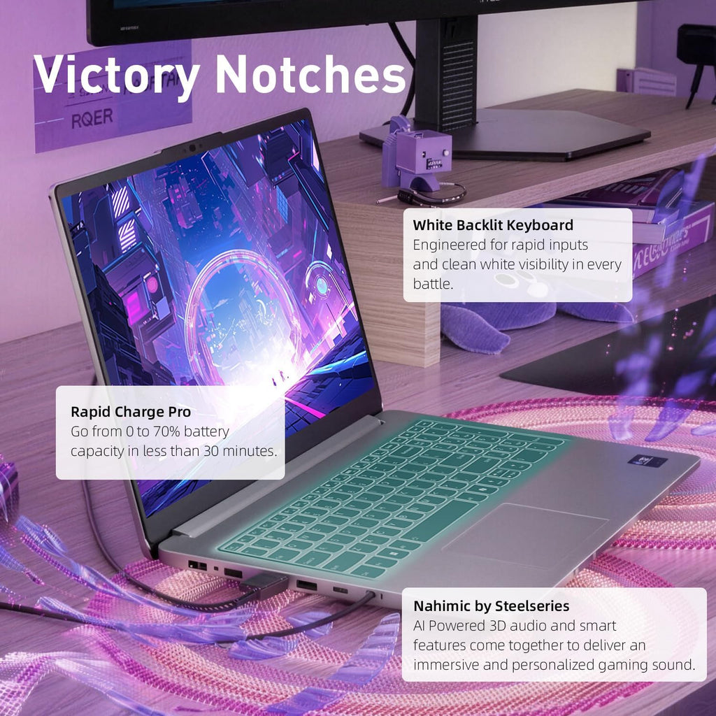 Lenovo LOQ 15.6' Gaming Laptop, AMD Ryzen 7 7735HS Laptop with FHD 1920 * 1080 144Hz Display, GeForce RTX 4050, 16GB DDR5 + 512GB SSD, Backlit Keyboard, Wi-Fi 6, Windows 11 Home, Grey