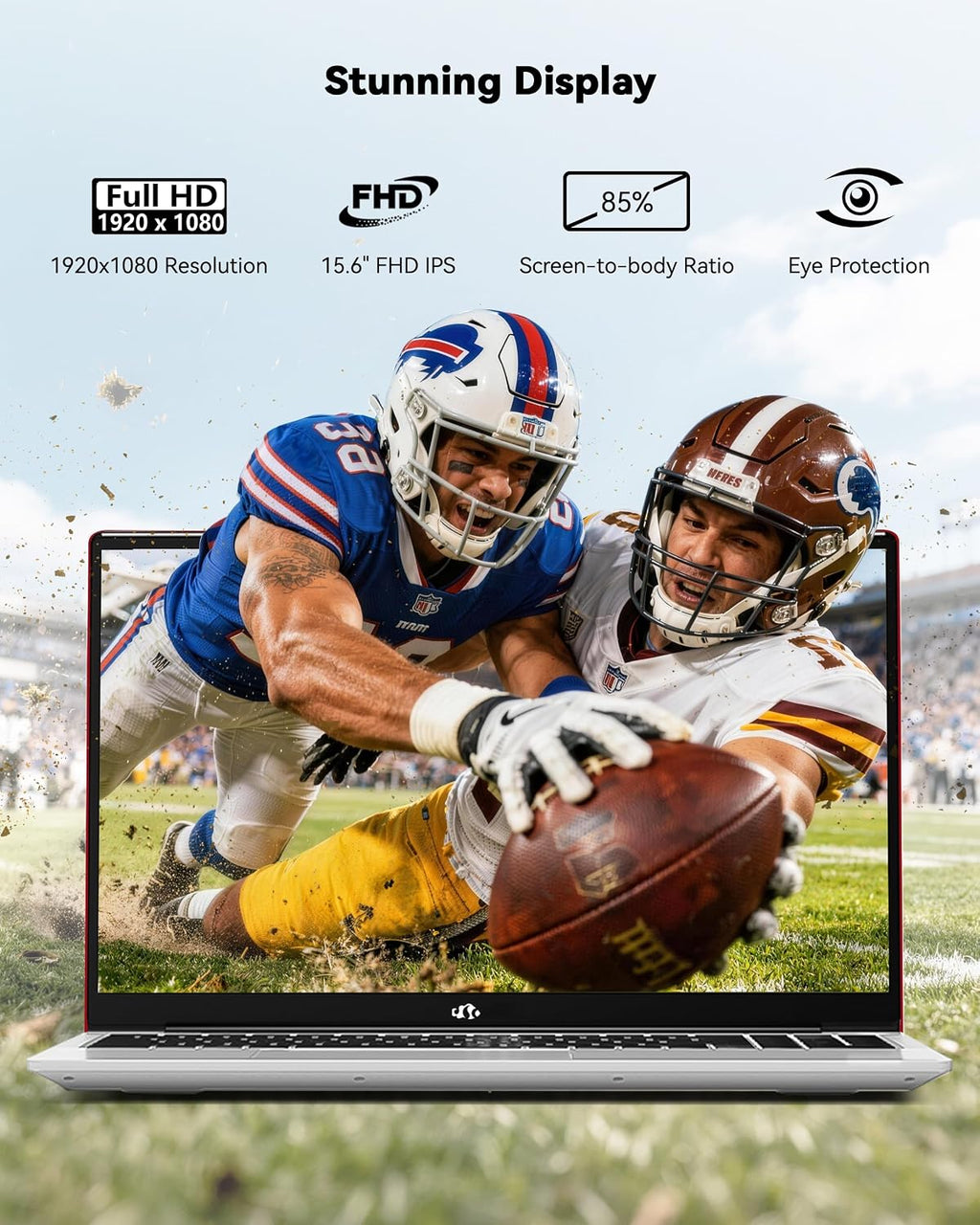NIMO 15.6' Laptop: Power & Reliability for Student & Office, AMD Ryzen 5 (Up to 3.7GHz), 16GB RAM 256GB SSD, Fast 65W Type-C Charging, Fingerprint, Backlit KB, 2-Year Warranty for Peace of Mind