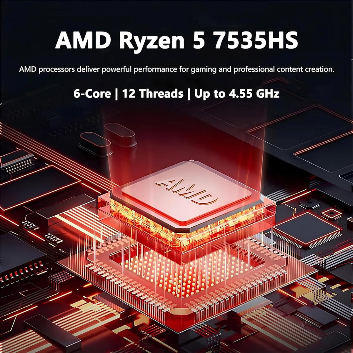 MSI Thin 15 15.6'144Hz Gaming Laptop，AMD R5-7535HS，RTX 4050，Window 11，w/HDMI (32GB RAM | 2TB PCIe SSD)