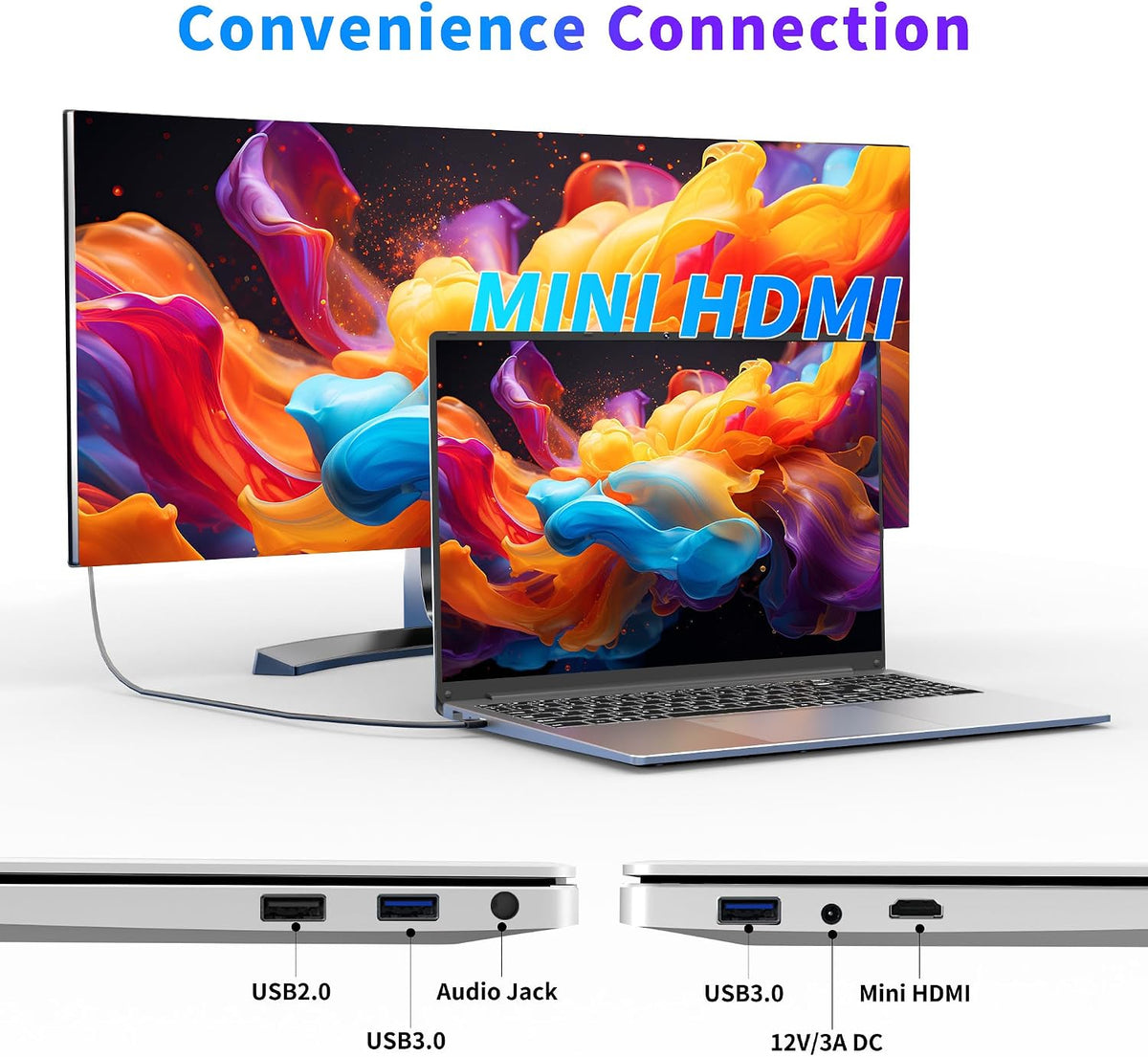 NIAKUN Laptop Computer, Gaming Laptops 2026, 16' Lap Top PC Windows 11 Pro, 16GB RAM 512GB SSD, Intel N100 Processor(4C/4T), Office 365, Backlit Keyboard, Fingerprint Unlock, 2-Year Warranty