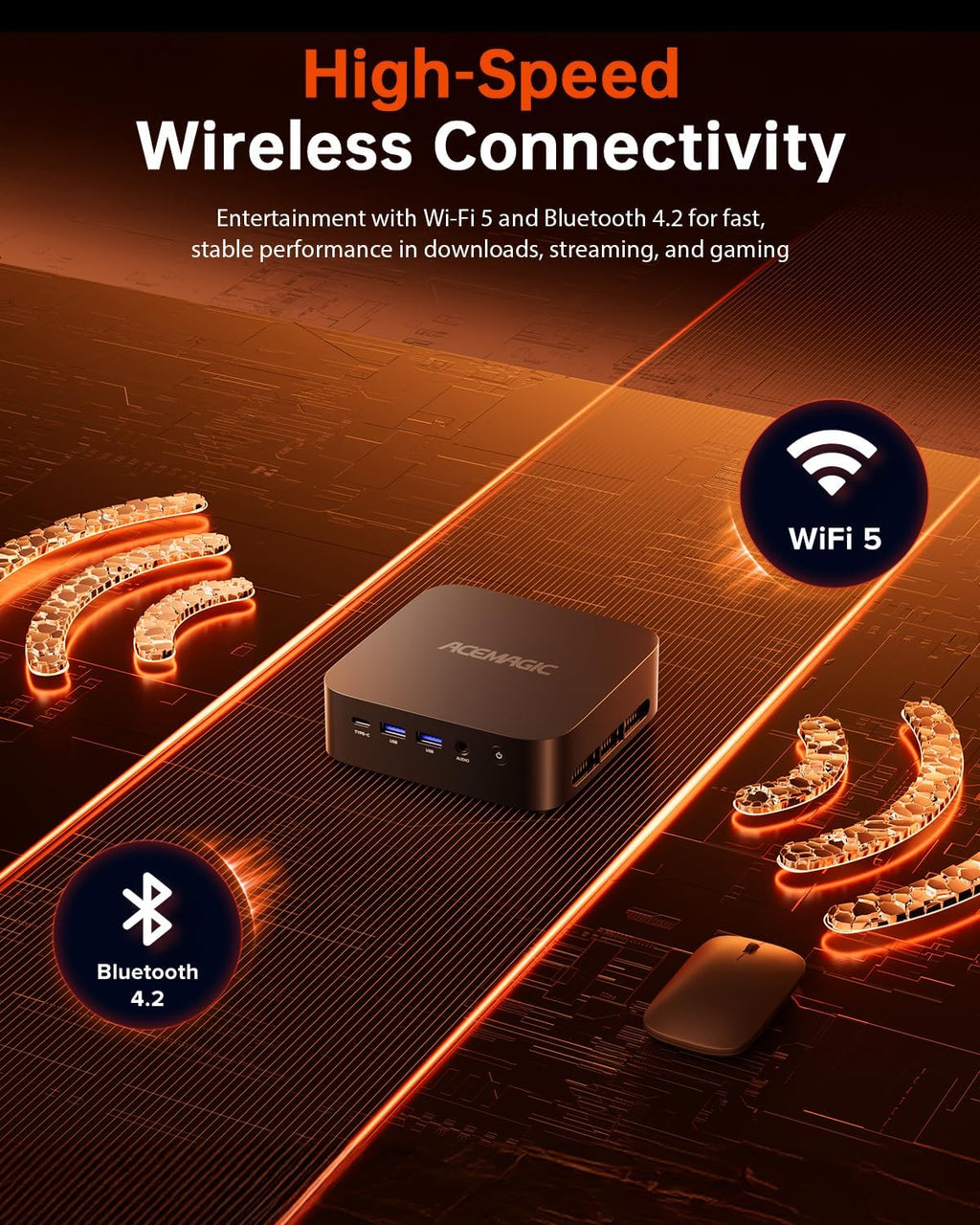 ACEMAGIC K1 Mini PC AMD Ryzen 4300U (Up to 3.7Ghz), 16GB DDR4 512GB SSD, Mini Computer with Radeon Graphics, 4K Triple Display USB-C 28W Performance, Ethernet VESA, WiFi/BT, Business & Home Office