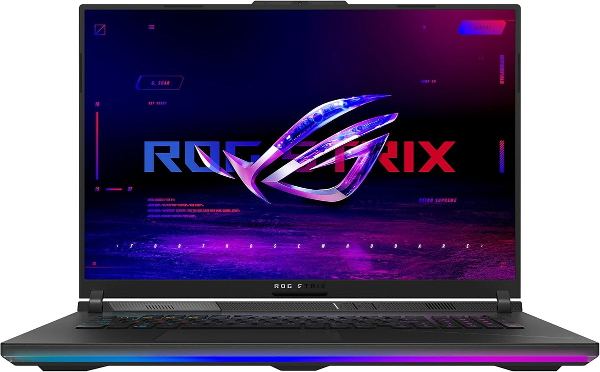 ASUS ROG Strix Scar 18 (2023) Gaming Laptop, 18' Nebula Display 16:10 QHD 240Hz/3ms, GeForce RTX 4090, Intel Core i9-13980HX, 32GB DDR5, 2TB PCIe SSD, Wi-Fi 6E, Windows 11 Pro, G834JY-XS97,Black