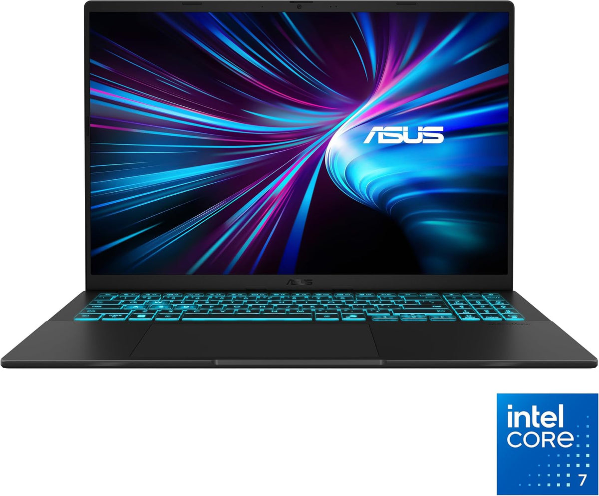 ASUS V16 Gaming Laptop, 16' WUXGA 144Hz Display, Intel Core 7 Processor 240H, NVIDIA GeForce RTX 5060, 16GB Memory, 512GB Storage, Windows 11, Matte Black, V3607VM-ES74