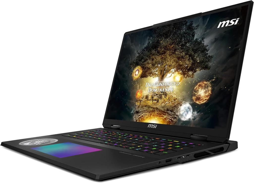 Titan 18 HX Dragon Edition Norse Myth 18' 120Hz MiniLED UHD+ Gaming Laptop: Intel Ultra 9-285HX, NVIDIA Geforce RTX 5080, 64GB DDR5, 6TB SSD, Thunderbolt 5, Wi-Fi 7, Win 11 Pro: Black A2XWIG-442US