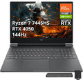 HP Victus 15.6' FHD 144Hz Gaming Laptop, AMD Ryzen 7 7445HS, NVIDIA GeForce RTX 4050, 32GB DDR5, 1TB PCIe SSD, Backlit Keyboard, Copilot, Wi-Fi 6, Win 11, Mica Silver, 1TB Docking Station Set