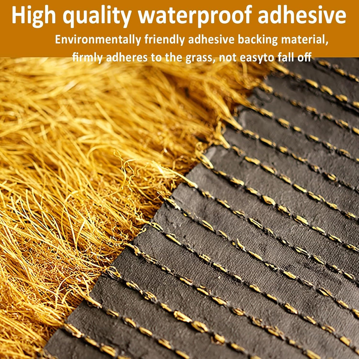 Artificial Thatch Straw Roof, Tiki Thatch Grass Roof, Fireproof Synthetic Palm Thatch Roll Artificial Straw Roll Fake Thatch Roll, Simulation Thatch For Bar Garden Pavilion Roof Decoration(1x7m(39.4x2
