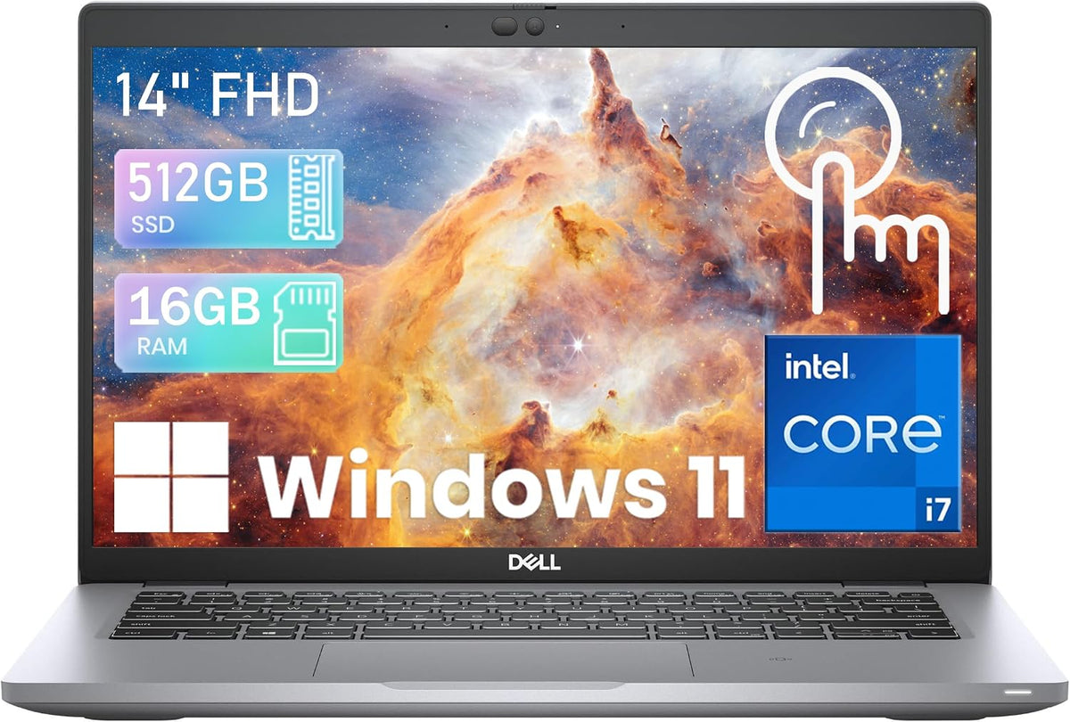 Dell Latitude 5420 14' FHD Touchscreen Laptop i7, Intel Core i7-1165G7 up to 4.7GHz, 16GB RAM, 512GB SSD, Thunderbolt4, Backlit Keyboard Windows 11 Pro (Renewed)
