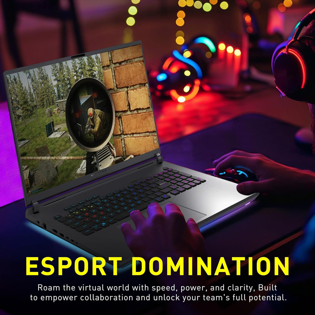 ASUS ROG Strix G18 18' 2.5K 240Hz Gaming Laptop, Intel Ultra 9 275HX, GeForce RTX 5060 8GB GDDR7, 16GB DDR5, 2TB Storage (1TB SSD+1TB Docking Station Set), 4-Zone RGB Backlit Keyboard, Win 11, Gray