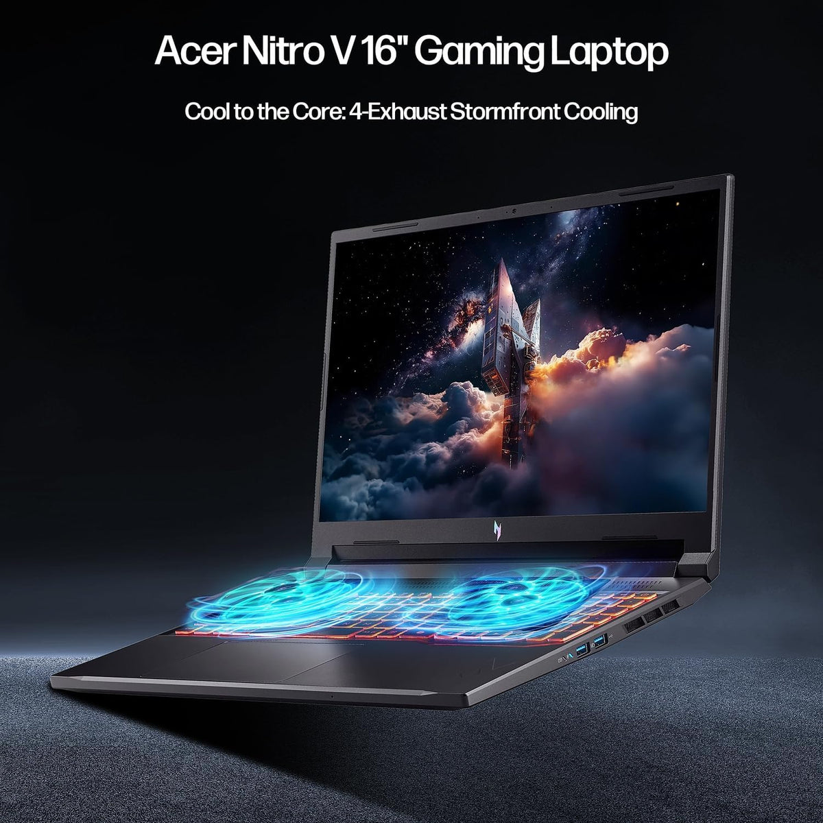 acer Nitro V 16 AI Creator Laptop, 16' WUXGA Display, NVIDIA RTX 5050, AMD Ryzen 7 260 180Hz, 32GB RAM, 1TB SSD, WiFi 6, Backlit Keyboard, with Mytrix Assy HDMI Cable Office Lifetime, Windows 11 Pro