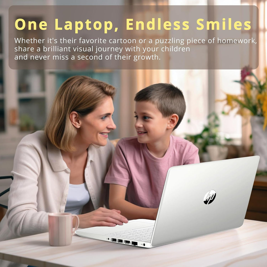 HP Stream 14' HD BrightView Laptop, Intel Celeron N4120 Processor, 4GB RAM, 64GB SSD, Intel UHD Graphics, 720p Webcam, WiFi, HDMI, Win 11 S, Silver (Renewed)