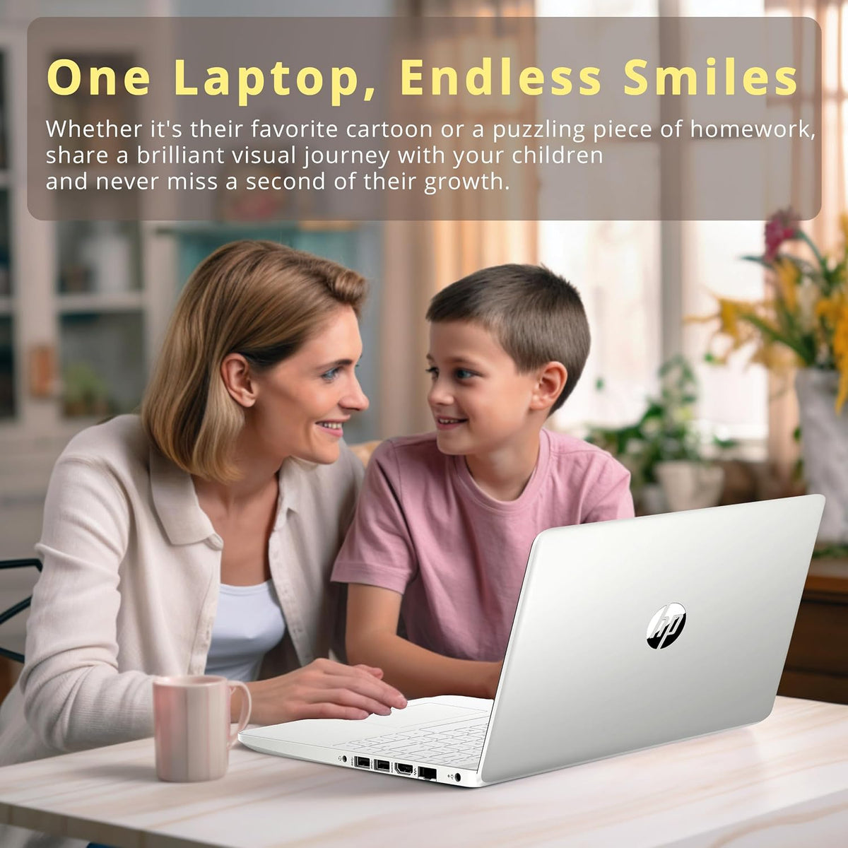 HP Stream 14' HD BrightView Laptop, Intel Celeron N4120 Processor, 4GB RAM, 64GB SSD, Intel UHD Graphics, 720p Webcam, WiFi, HDMI, Win 11 S, Silver (Renewed)