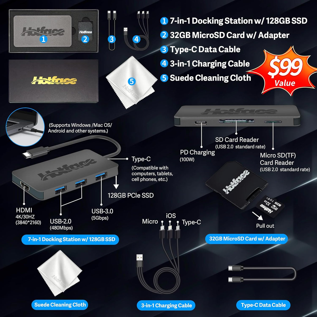 ASUS Chromebook 11.6' HD Student Laptop, Intel Celeron N3350, 4GB RAM, 192GB Storage (32GB eMMC+160GB Docking Station), Intel UHD Graphics, HD Camera, Stereo Speakers, Chrome OS, Gray