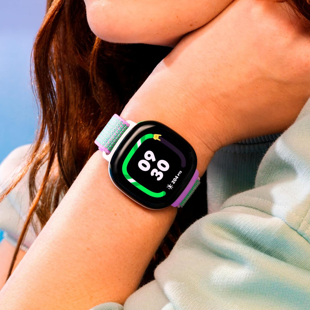 Fitbit Google Ace LTE - Kids Smartwatch with Call, Message, GPS, and Activity-Based Games, Ace Pass Data Plan Required - Spicy - Moovin