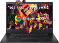 ASUS CX1500CNA Chromebook 15.6' HD Laptop, Intel Celeron N3350 Processor, 4GB RAM, 64GB eMMC Flash Memory, Intel HD Graphics, HD Webcam, Stereo Speakers, Chrome OS, Black, (renewed)