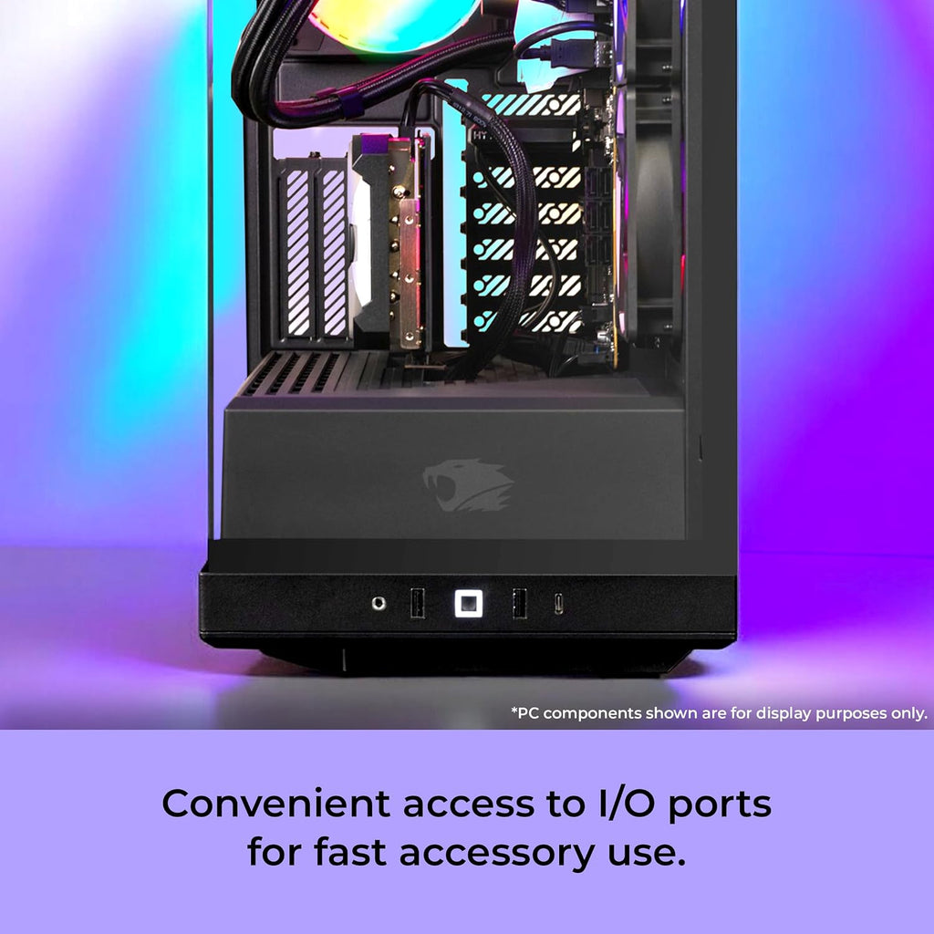 iBUYPOWER Y40 PRO Black Gaming PC Desktop Computer AMD Ryzen 7 7800X3D CPU, NVIDIA GeForce RTX 5070Ti 16GB GPU, 32GB DDR5 RGB 5200MHz RAM, 2TB NVMe SSD, Windows 11 Home, Keyboard, Mouse - Y40BA7N57T01