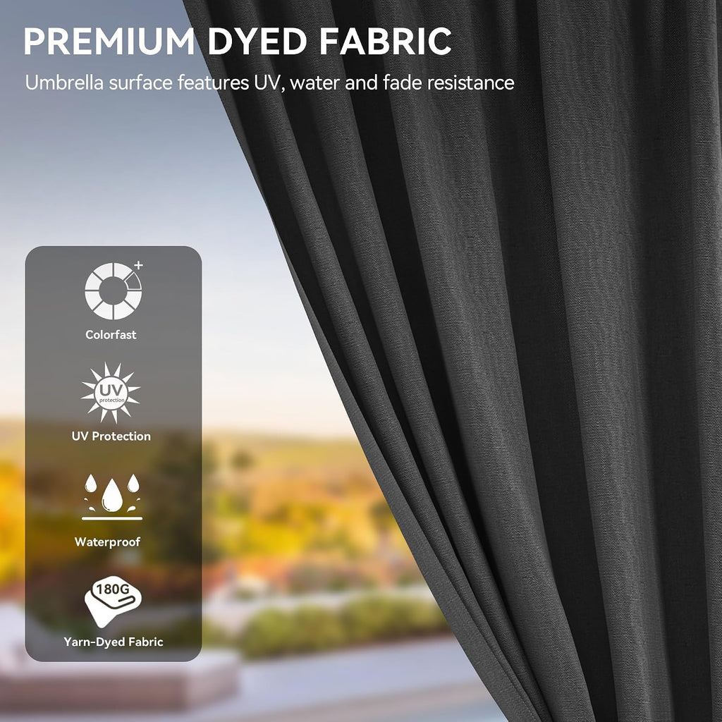 YITAHOME 12x14ft Hardtop Gazebo, Heavy Duty Double Roof Galvanized Steel Outdoor with Nettings and Curtains Combined of Vertical Stripes Roof for Patio, Backyard, Deck, Lawns, Gray