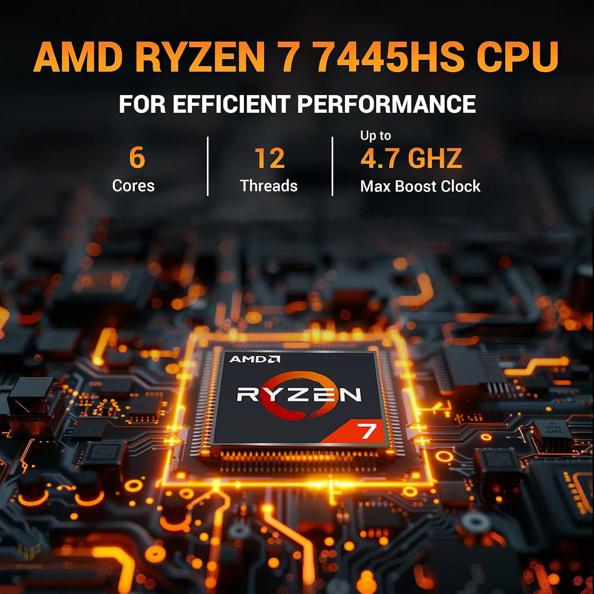 ASUS TUF A16 Gaming Laptop | 16' WUXGA IPS 144Hz | AMD 6-Core Ryzen 7 7445HS | 16GB DDR5 512GB SSD | NVIDIA GeForce RTX 4050 (194 AI Tops) | Backlit Keyboard USB 4 Wi-Fi 6 Win11 w/DLCA Accessory
