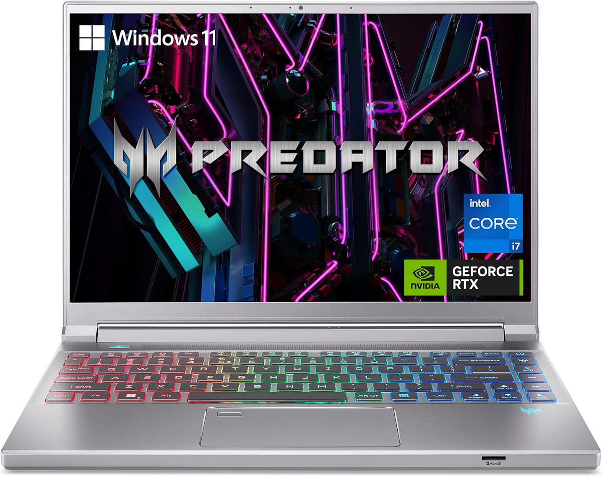 Acer Predator Triton 14 Gaming/Creator Laptop | 13th Gen Intel i7-13700H | NVIDIA GeForce RTX 4050 | 14' WUXGA 165Hz G-SYNC Display | 16GB LPDDR5 | 512GB PCIe Gen 4 SSD | Killer WiFi 6E | PT14-51-78B4