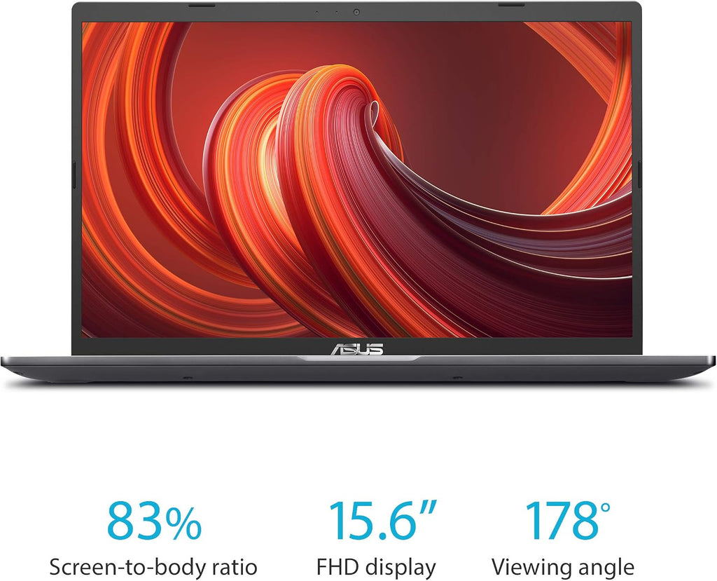 ASUS VivoBook 15 F515 Thin and Light Laptop, 15.6' FHD Display, Intel Core i3-1005G1 Processor, 4GB DDR4 RAM, 128GB PCIe SSD, Fingerprint Reader, Windows 10 Home in S Mode, Slate Grey, F515JA-AH31