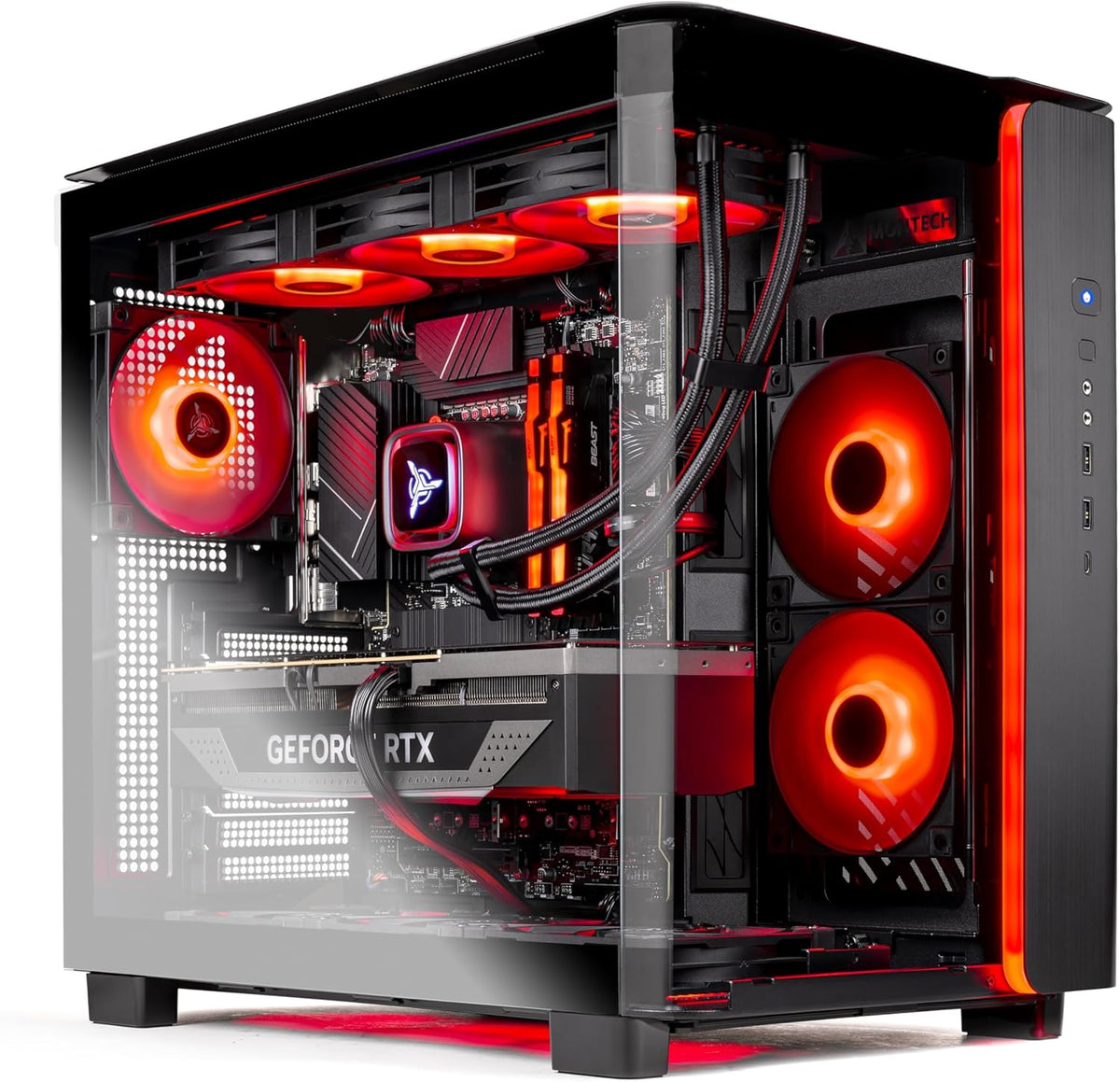Skytech Gaming King 95 Gaming PC, AMD Ryzen 7 9800X3D 4.7GHz, NVIDIA RTX 5070 12GB VRAM, 2TB Gen4 NVMe SSD, 32GB DDR5 RAM 6000, 850W Gold ATX 3 PSU, 360 ARGB AIO, WI-FI 5, Windows 11, Desktop