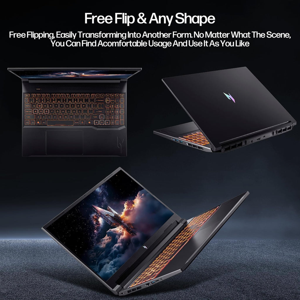 acer Nitro V 16 AI Creator Laptop, 16' WUXGA Display, NVIDIA RTX 5050, AMD Ryzen 7 260 180Hz, 32GB RAM, 1TB SSD, WiFi 6, Backlit Keyboard, with Mytrix Assy HDMI Cable Office Lifetime, Windows 11 Pro