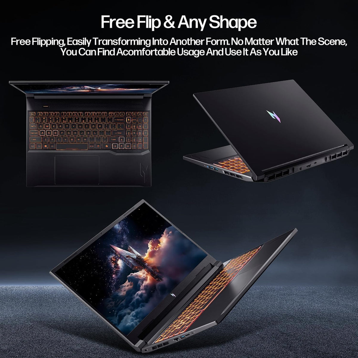 acer Nitro V 16 AI Creator Laptop, 16' WUXGA Display, NVIDIA RTX 5050, AMD Ryzen 7 260 180Hz, 32GB RAM, 1TB SSD, WiFi 6, Backlit Keyboard, with Mytrix Assy HDMI Cable Office Lifetime, Windows 11 Pro