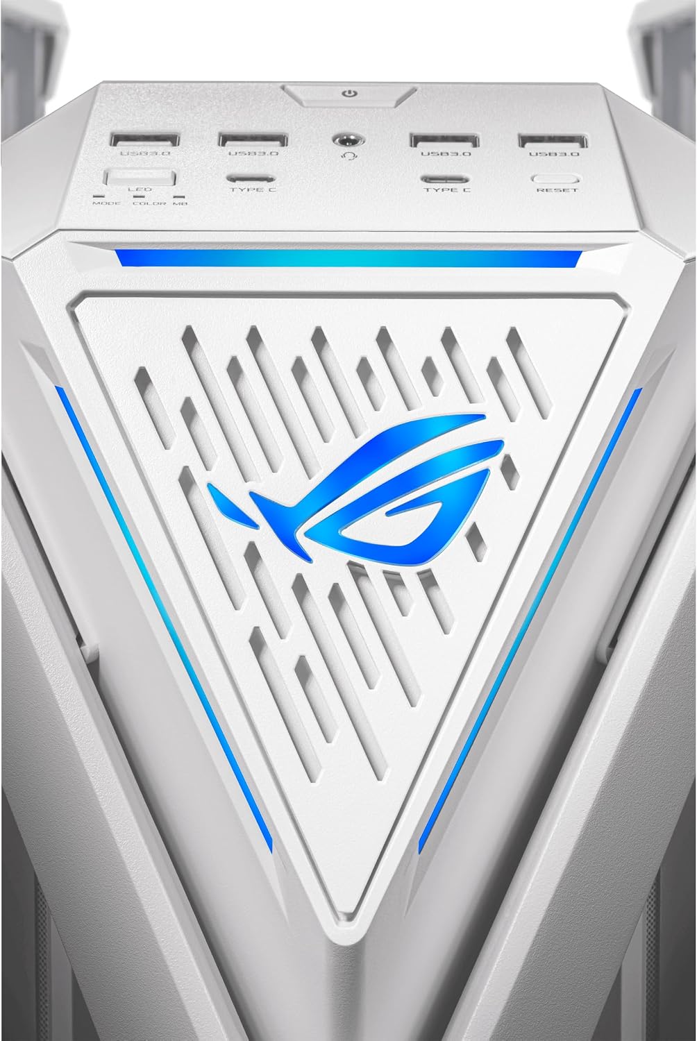 ASUS ROG Hyperion GR701 White EATX Full-Tower Gaming Case, High Airflow Design, Tool-Free Side Panels, Pre-Installed 4x140mm Fans, Supports 420mm Radiators, Built-in GPU Holder, Front USB-C