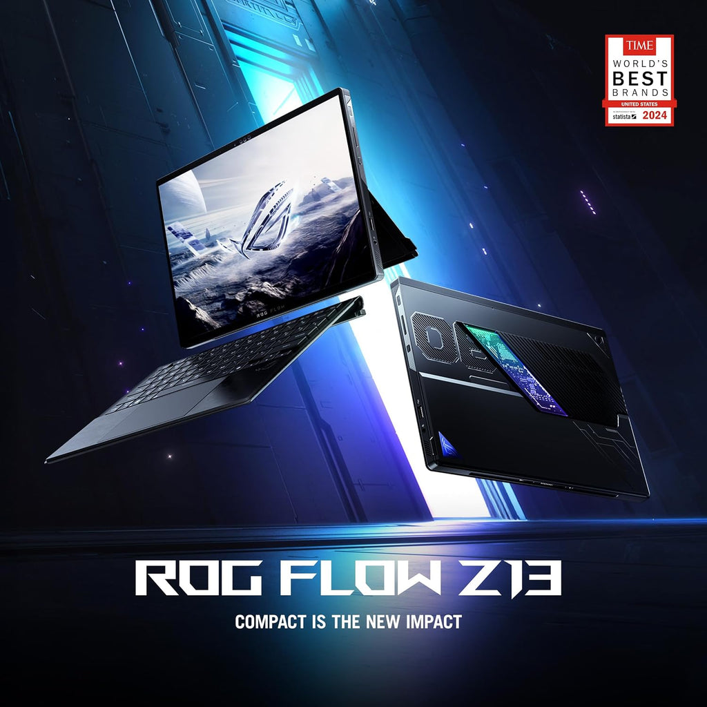 ASUS ROG Flow Z13 2.5K 180Hz 3ms ROG Nebula Touchscreen 13.4' Convertible 2-in-1 Gaming Notebook AMD Ryzen AI MAX+ 395 32GB RAM 1TB SSD Off Black