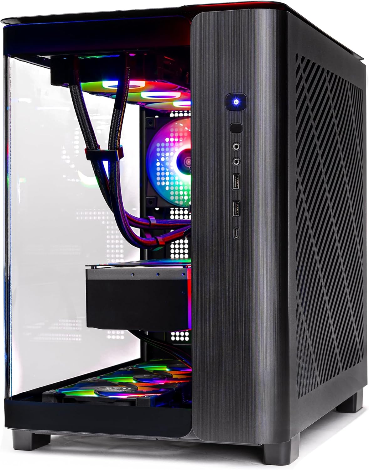 Skytech Gaming King 95 Gaming PC, AMD Ryzen 7 9800X3D 4.7GHz, NVIDIA RTX 5070 12GB VRAM, 2TB Gen4 NVMe SSD, 32GB DDR5 RAM 6000, 850W Gold ATX 3 PSU, 360 ARGB AIO, WI-FI 5, Windows 11, Desktop