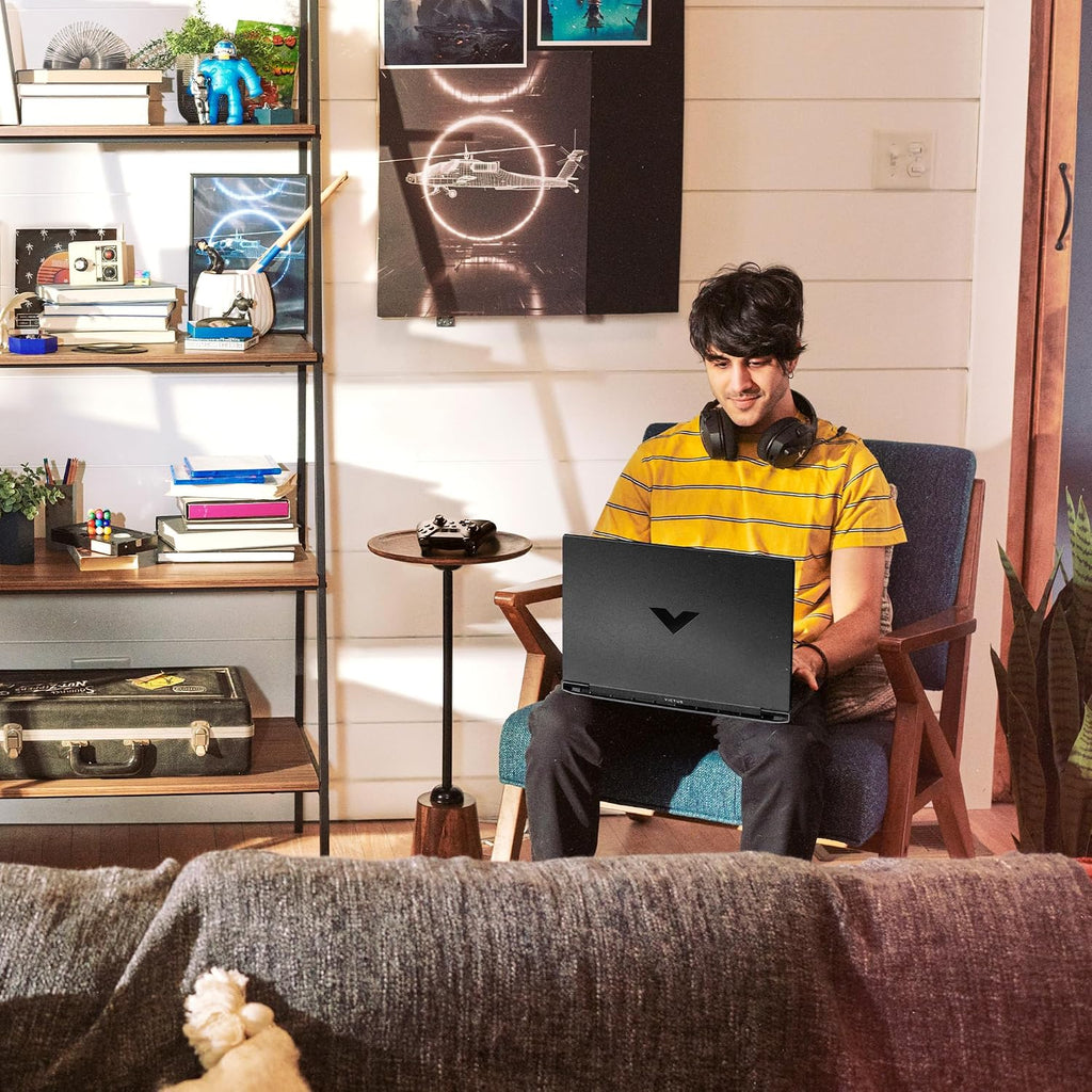 HP Victus 15.6 inch Laptop, FHD 144Hz Display, Intel Core i5-12500H, 16 GB RAM, 512 GB SSD, NVIDIA GeForce RTX 4050 GPU (6 GB Dedicated), Windows 11 Home, 15-fa1040nr (2023)