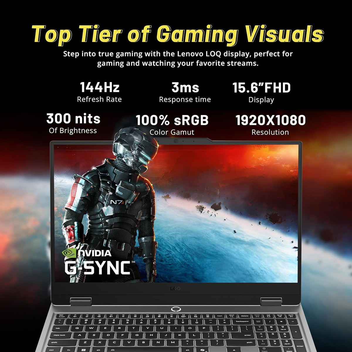 Lenovo LOQ 15.6' FHD 144Hz Gaming Laptop, AMD Ryzen 7 250, GeForce RTX 5050 8GB GDDR7, 16GB DDR5, 1.5TB Storage (512GB SSD+1TB Docking Station Set), Backlit Keyboard, Wi-Fi 6, Win 11 Pro, Gray